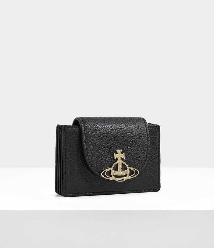 Vivienne Westwood GRAIN LEATHER FLAP CARD HOLDER